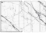 DEENAKIN iPad 9.7 Case 2018 2017,iPad 5th 6th Generation Case,Ultra Slim Fit Lightweight Stand Cover for Girls Women with Soft TPU Protective Case for iPad 9.7 inch Auto Sleep Wake Off-White Marble