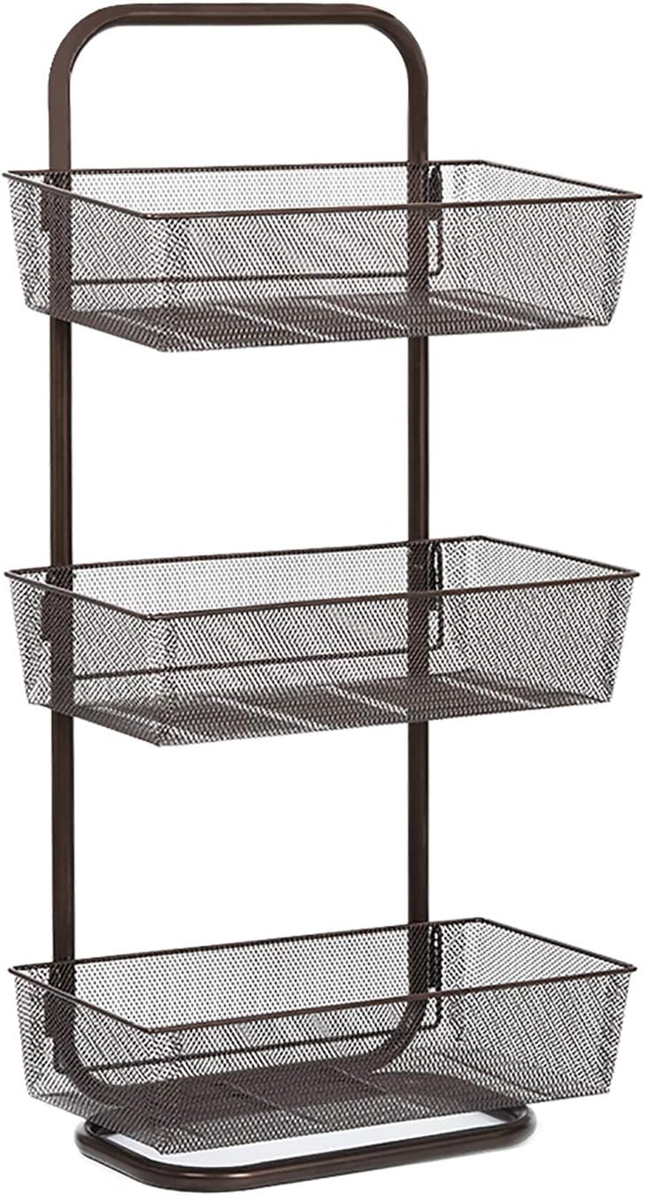 amazon storage baskets on Amazon Com Nex Upgrade Over The Door Basket Organizer 3 Tier Mesh Basket Hanging Storage Unit Over Door Pantry Rack Organizer Dark Brown Home Improvement