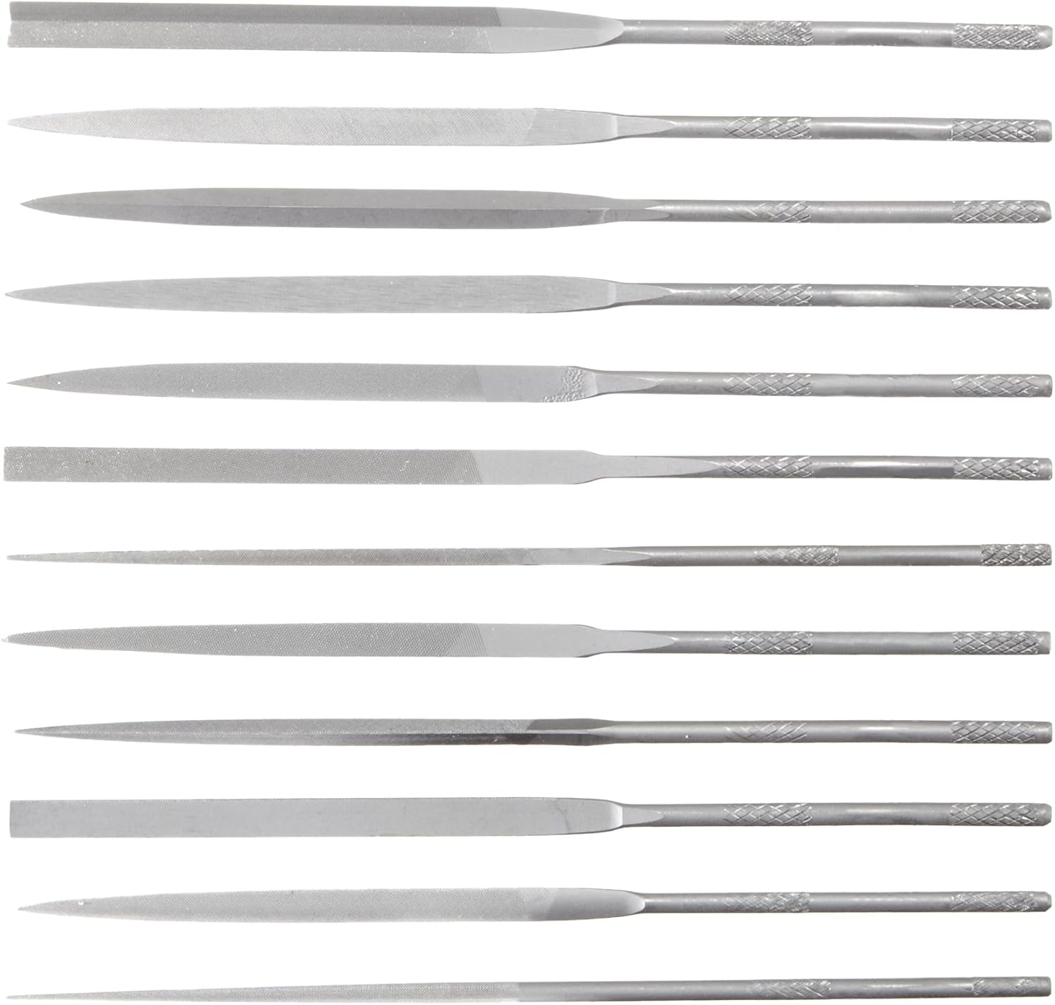 2 Coarseness 4 Length Double Cut Nicholson Needle File with Handle