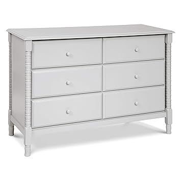 Amazon Com Davinci Jenny Lind Spindle 6 Drawer Dresser In Fog Grey Baby