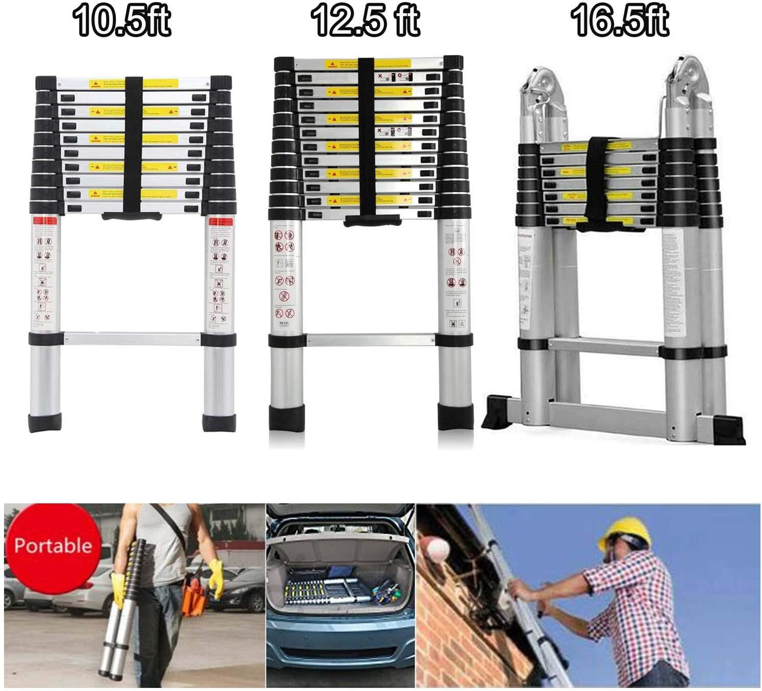 telescoping ladder nearby