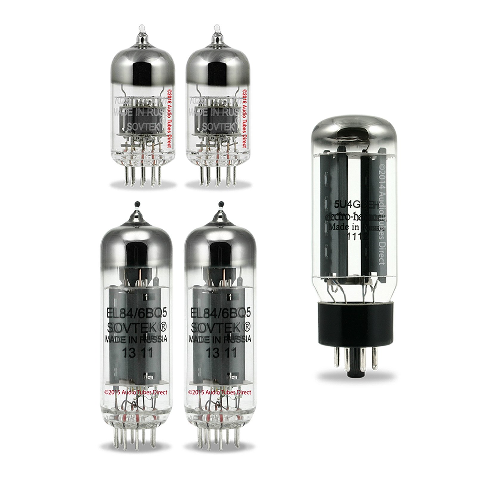 Sovtek/Electro-Harmonix Tube Kit For Budda Superdrive Twinmaster Amps EL84 12AX7WA 5U4GB