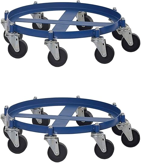 Amazon Co Jp Vestil Octo 55 Ci オクトドラムドリー 鋳鉄キャスター付き 耐荷重00ポンド Pack Of 2 文房具 オフィス用品