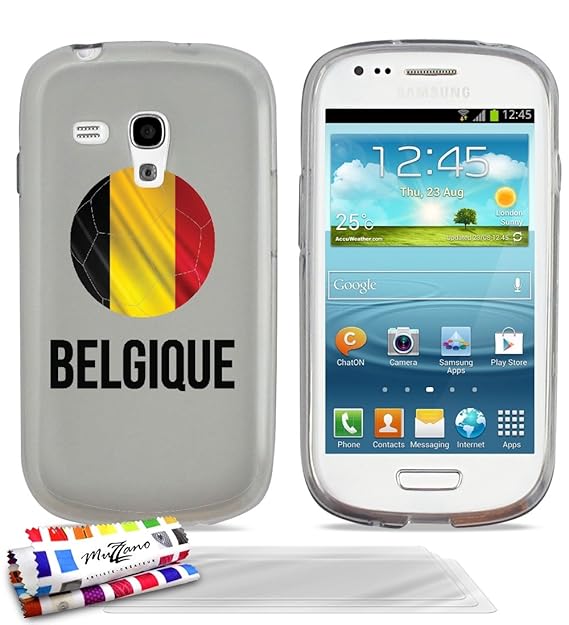 Carcasa Extra-Slim balón de fútbol Belgique Flexible Funda con 3 ...