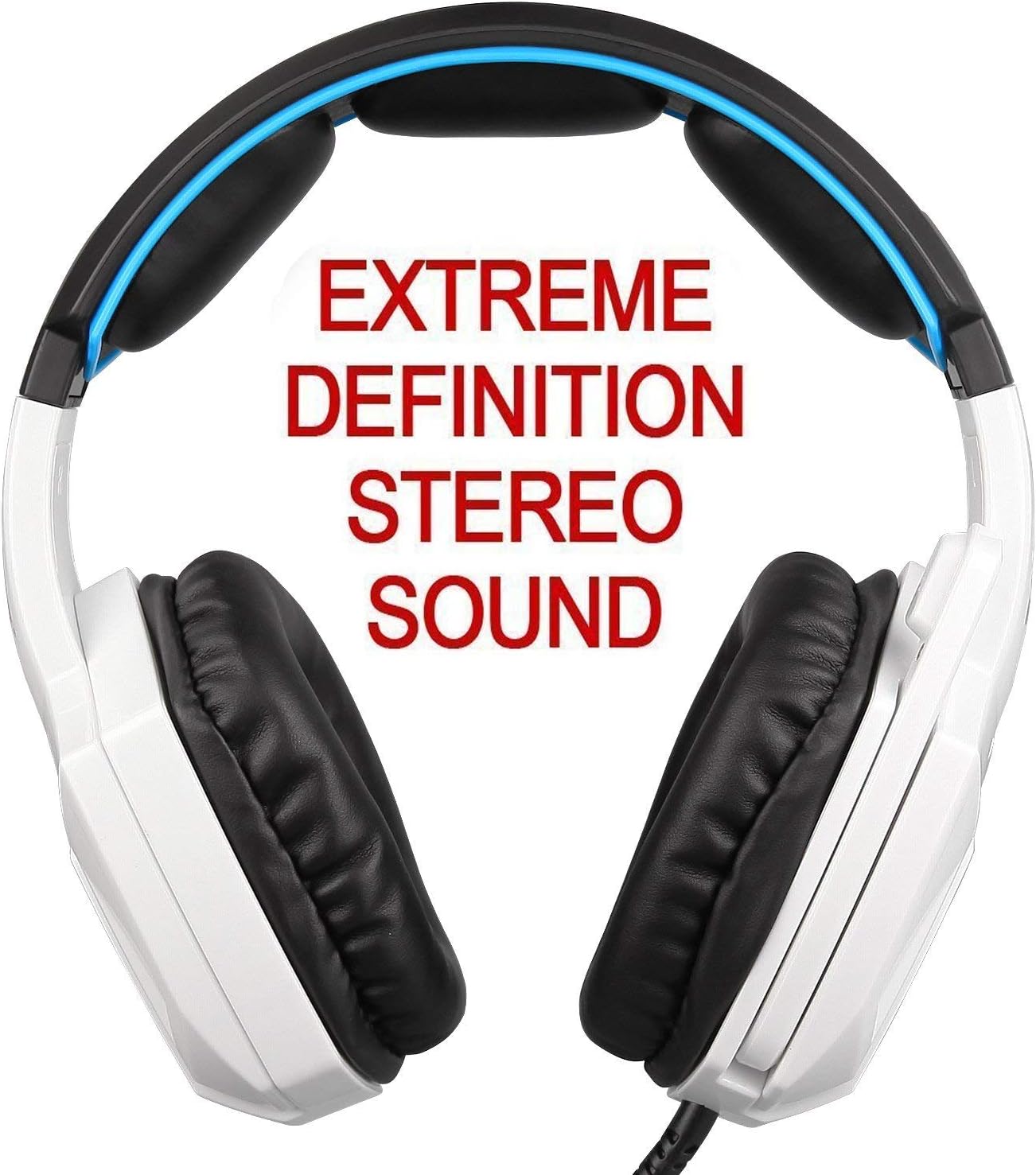 Sades SA920 3.5mm Wired Stereo Gaming Over Ear Headset with Microphone and Revolution Volume Control for Xbox One / Xbox 360 / PS4 / PC /Cell phones / iPad (Black/White): Electronics