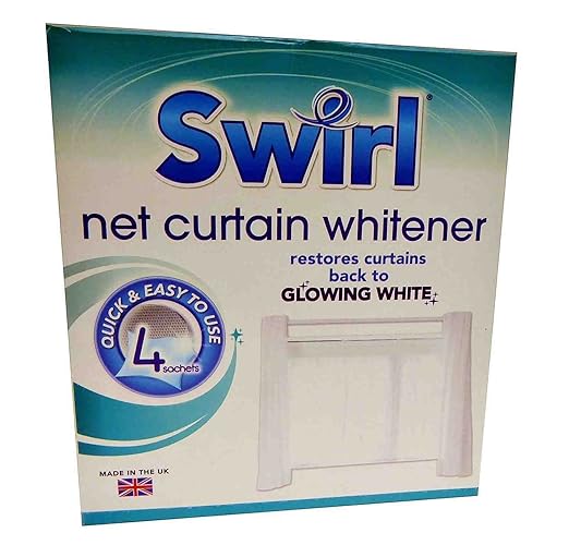4 x Fabric Net Curtain Whitener Restore Revive Sachet Laundry Household