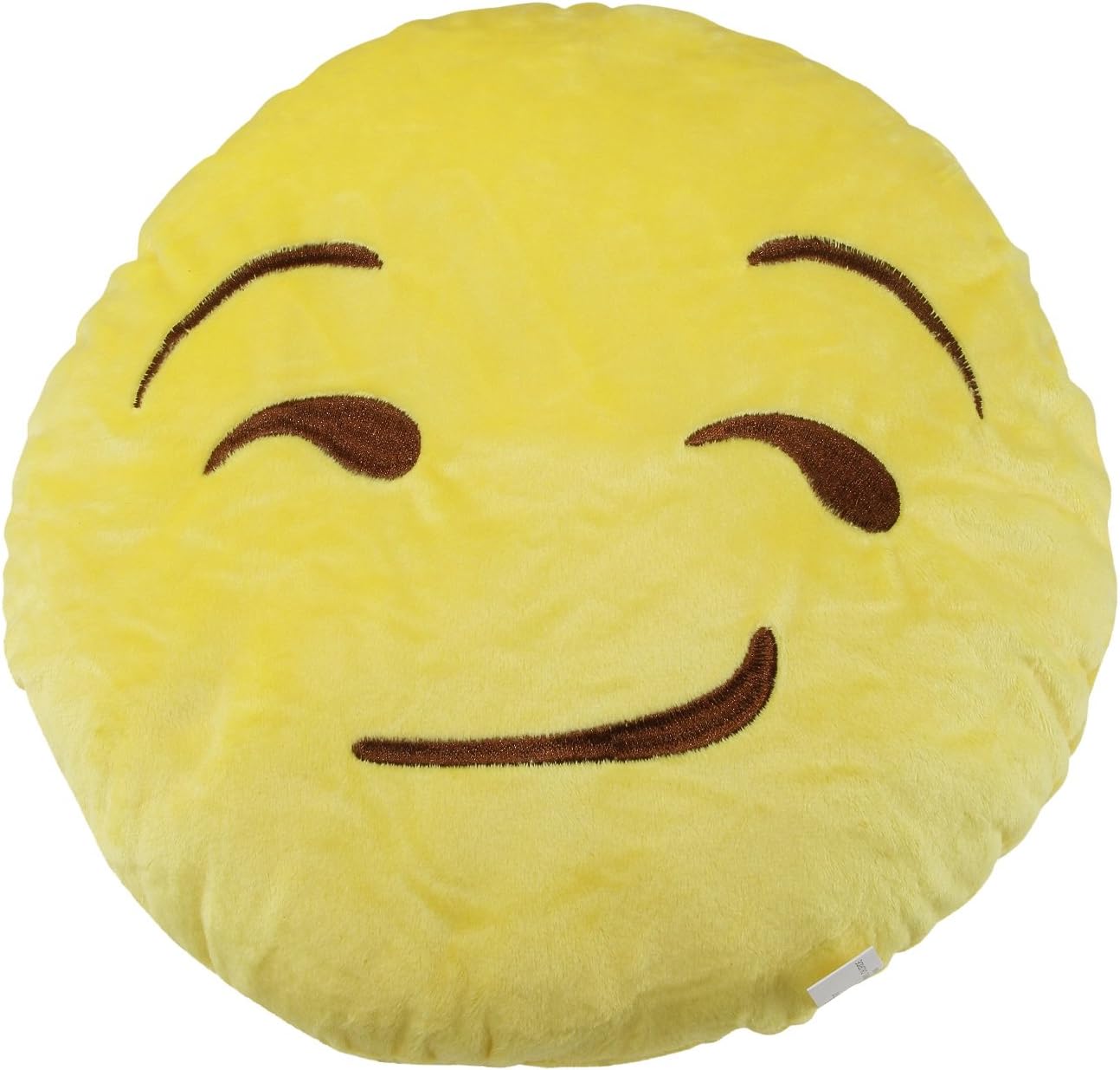 Venetian Princess Offical Emoji Pillow Emoticon 13" Round Cushion Stuffed Plush Toy (Smirk)