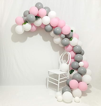 Amazon Com Balloon Garland Arch Kit 16ft Long Gray Balloons 90
