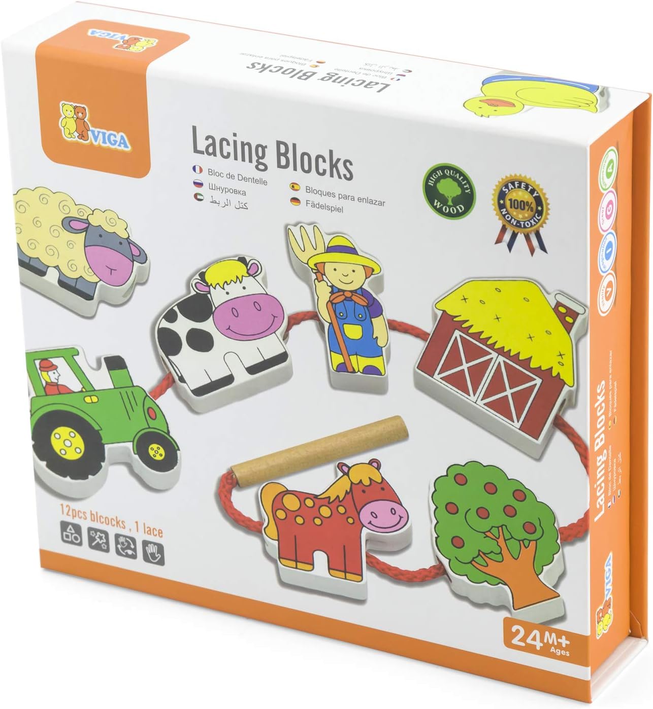 Viga Toys - 59548 - Lacing Blocks 
