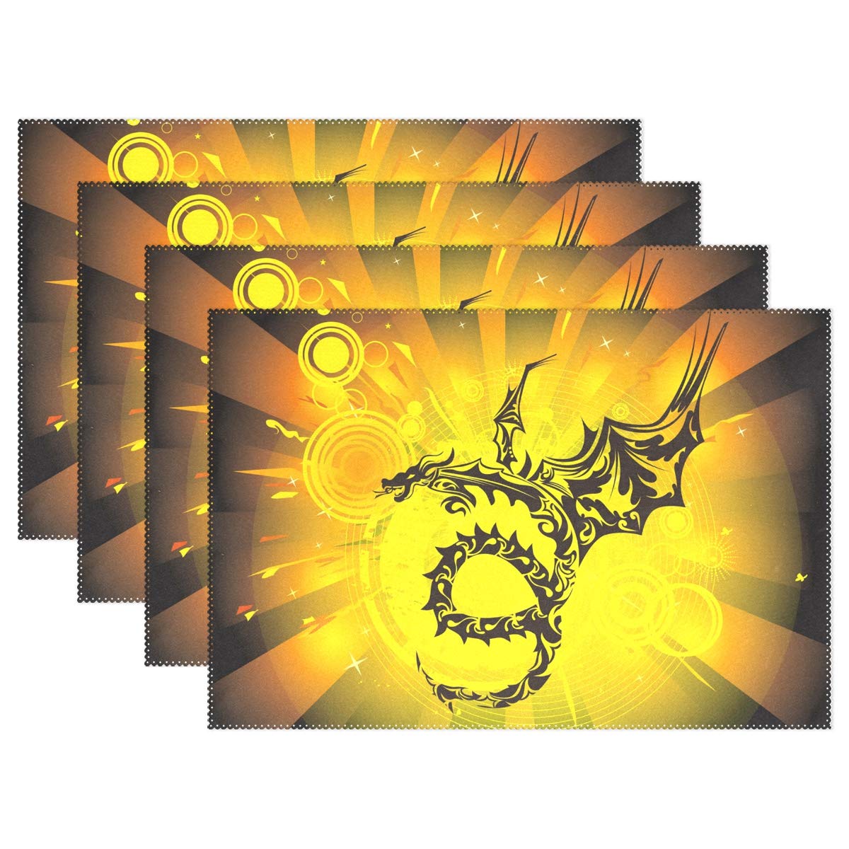 Best Dragon Placemats For Dining Table Set Of 6
