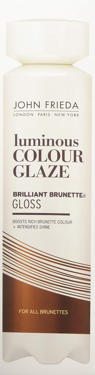 John Frieda Brilliant Brunette Luminous Glaze, 6.5 Ounce Colour Enhancing Glaze, Designed to Fill Damaged Areas for Smooth, Glossy Brown Color (15100) : Hair Coloring Products : Beauty