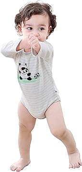 Amazon Cotton Fairy ベビー服 おしゃれ パンダ柄 赤ちゃん 肌着
