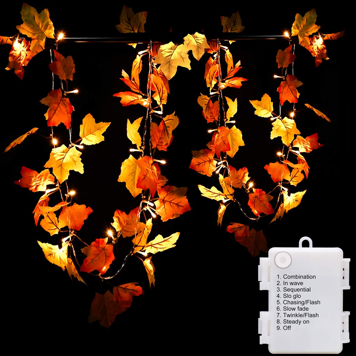 Luditek 14 7ft Thanksgiving Decorations Autumn Garland