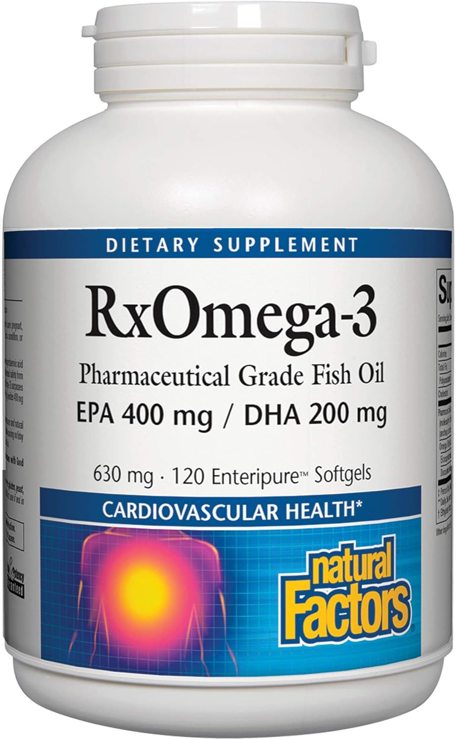 Natural Fact : Rx Omega-3 Fact, EPA 400 mg DHA 200 mg, 120 Kapseln |  Vitaminology