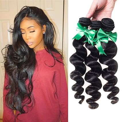 Amazon Com Yrenrea Hair Brazilian Loose Wave Virgin Hair
