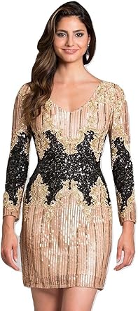 short black sequin dress