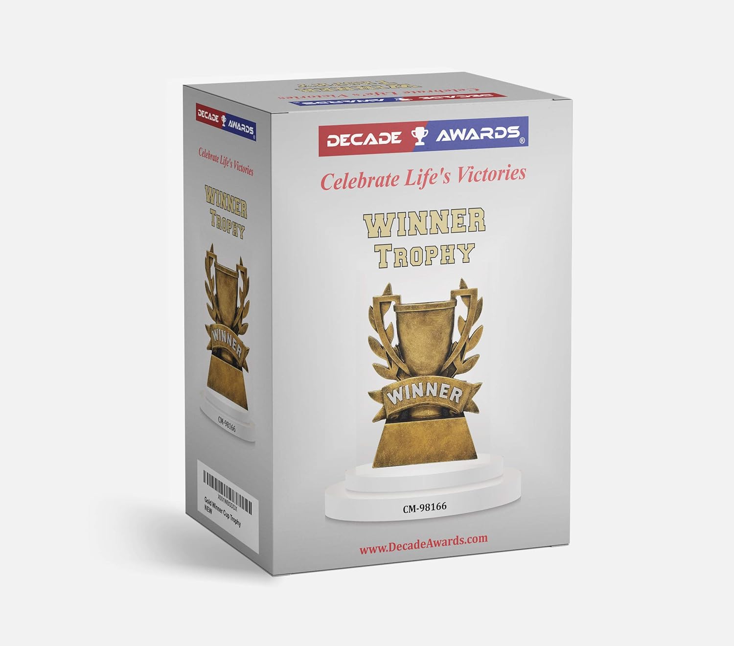 Decade Awards Winner Cup Trophy - Gold Laurel Wreath Winners Cup Award - 6 Inch Tall - Engraved Plate on Request : Sports & Outdoors