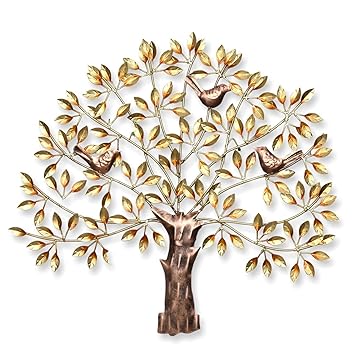 Buy Collectible India Metal Handmade Golden Tree Of Wisdom And