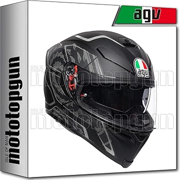 AGV 210041A2HY-040 INTEGRALHELME K5 K-5 S MULTI TORNADO MATT SCHWARZ-SILBER ML