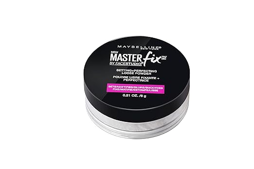 Maybelline Facestudio Master Fix Setting + Perfecting Loose Powder, Translucent, 0.21 oz.