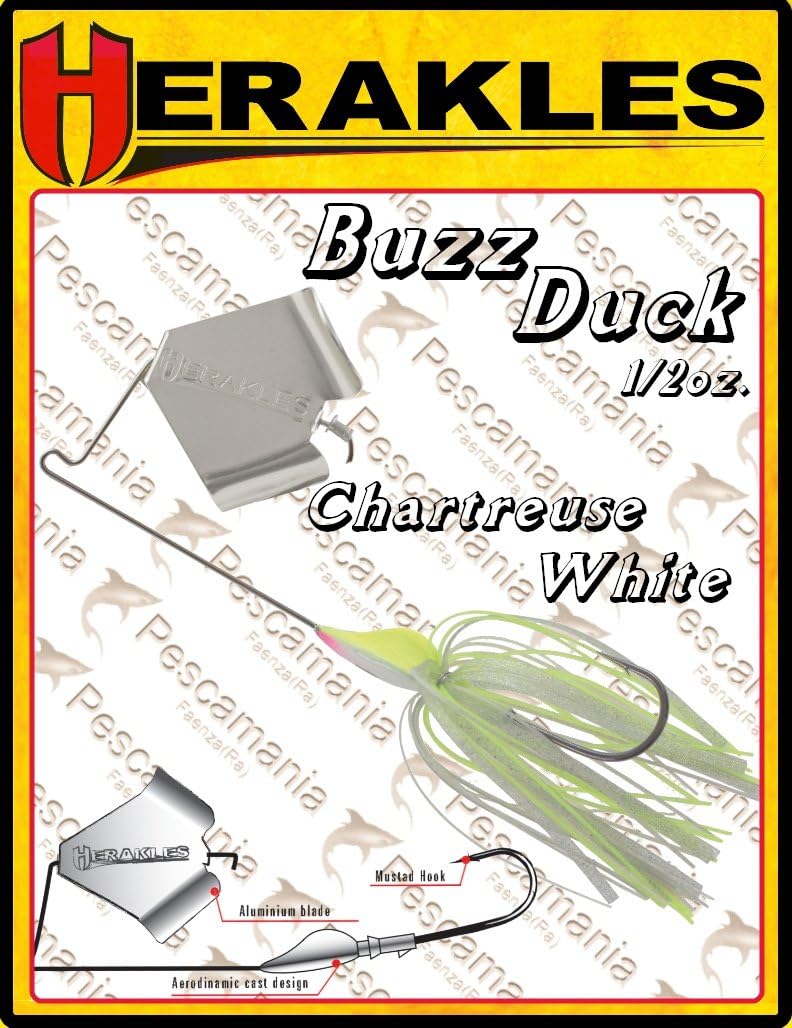 Herakles Artificial Spinning Wire Bait Buzz Duck 1/2 oz. Black bass