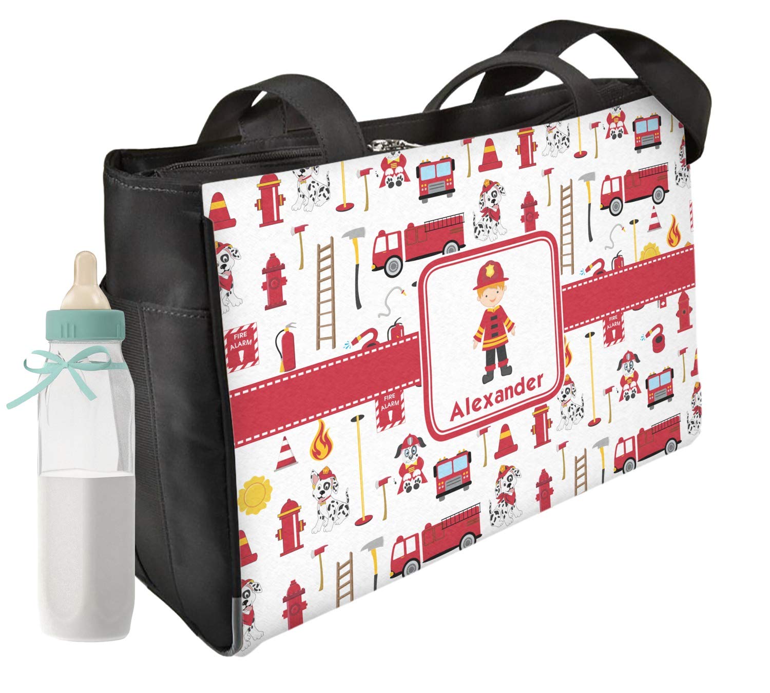 firefighter diaper bag