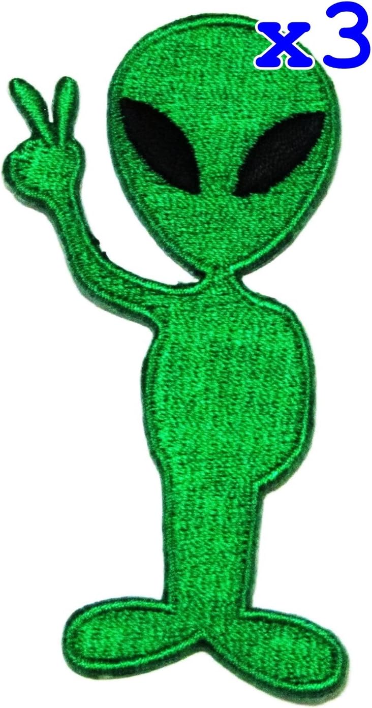 Amazon Com 1 X Alien Cartoon Logo Iron On Patch Great Gift For Men And Women Ramakian Home Kitchen