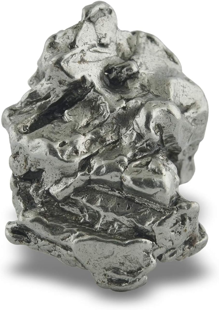 Genuine Campo Del Cielo 20-30 gram Meteorite Nugget, Grey or Black, 1 by 3/4 inch - Image 3