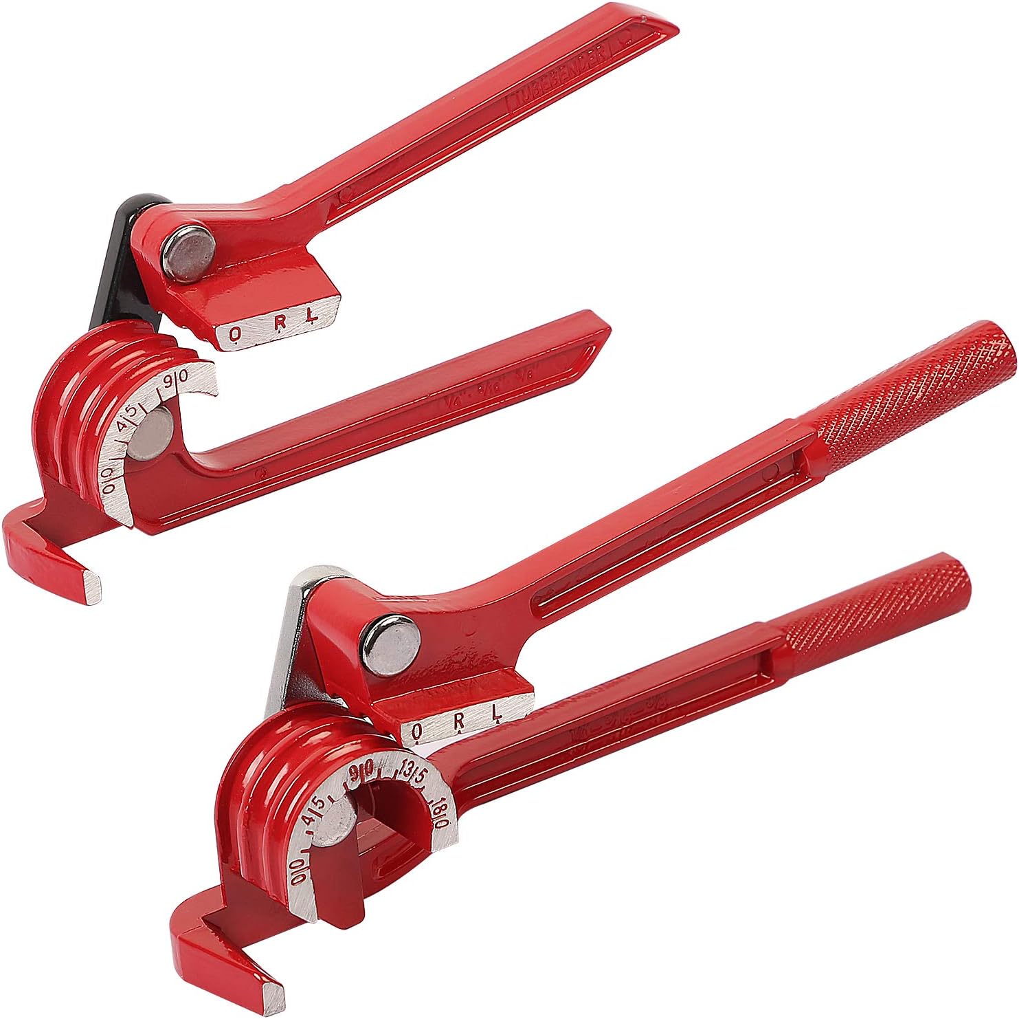 KEILEOHO 2 PCS Pipe Bender, Hand Tubing Bender for 1/4, 5/16, 3/8 Inch