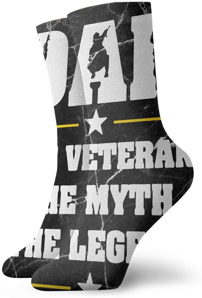 JJlin&Socks74 Personalized US Army Flag Veterans Day Socks Colorful