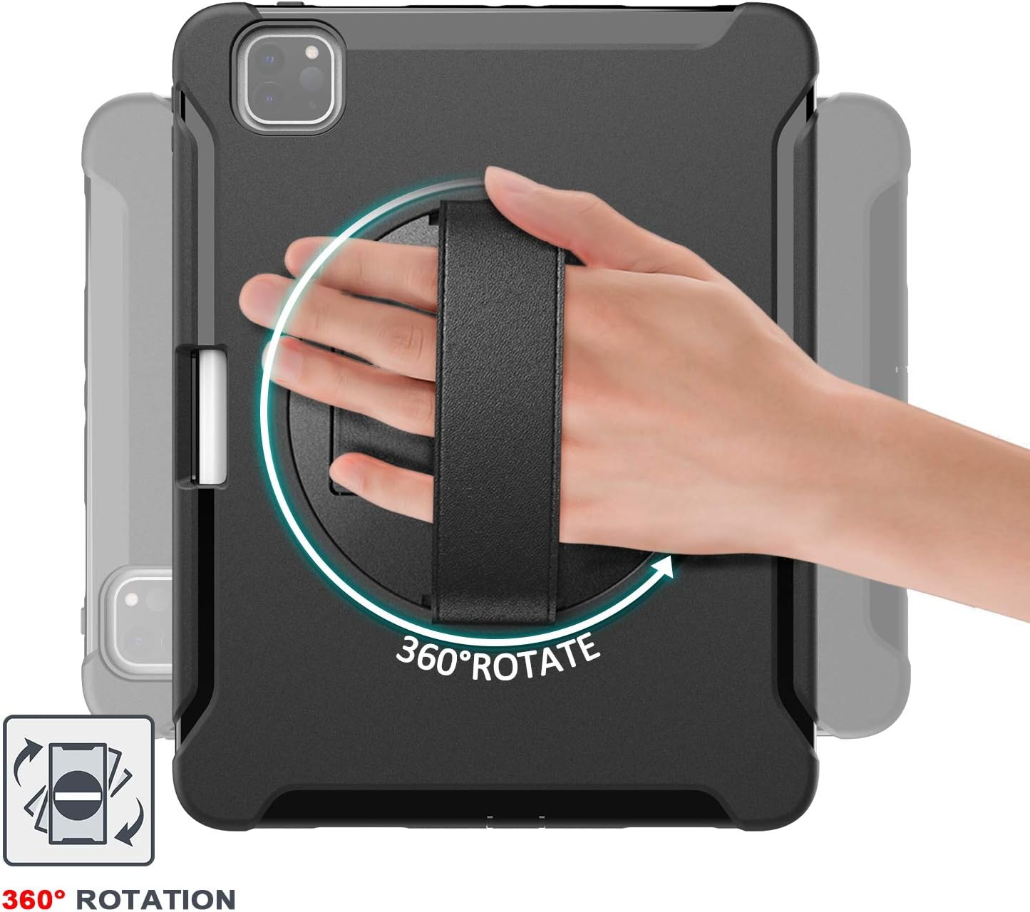 MadeRy Shockproof Rugged Case for iPad Air 4 10.9" 2020 / iPad Pro 11 2021/2020 / 2018 - Image 5