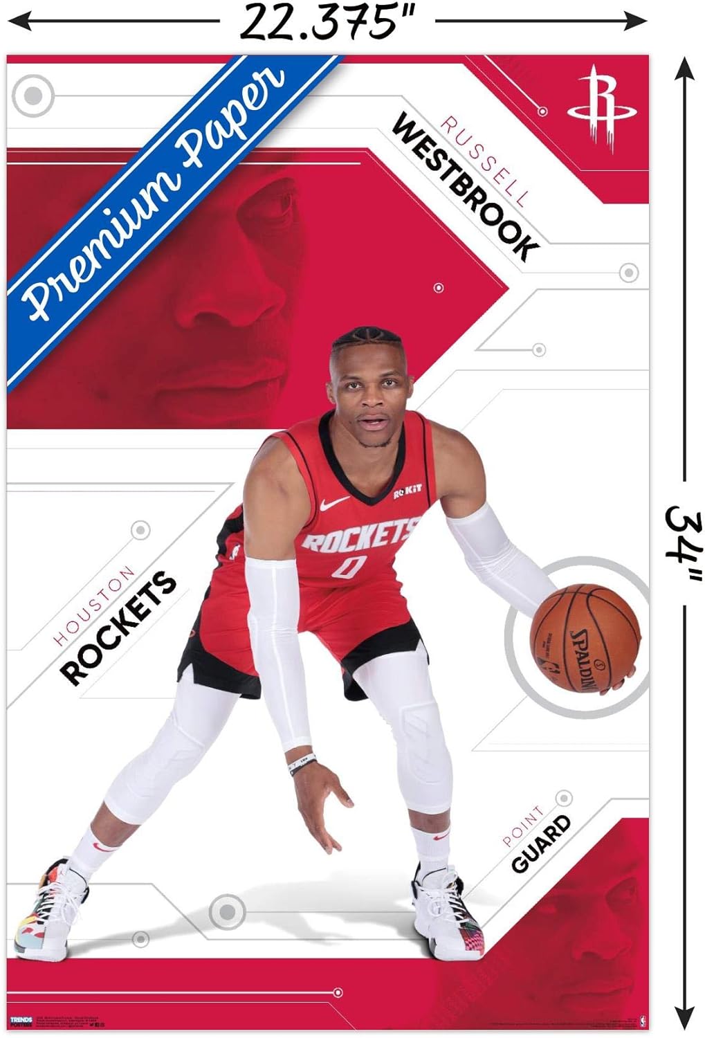 Amazon Com Trends International Nba Houston Rockets Russell