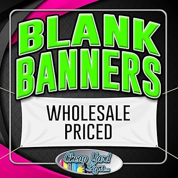 Amazon Com 2x3 Blank White Banner 13oz 24 X36 Vinyl Banner