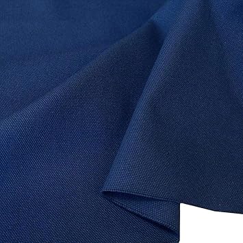 TOLKO Baumwollstoff - Schwerer Canvas Polsterstoff Meterware - Abriebfeste Baumwoll-Qualität zum Nähen (Blau)