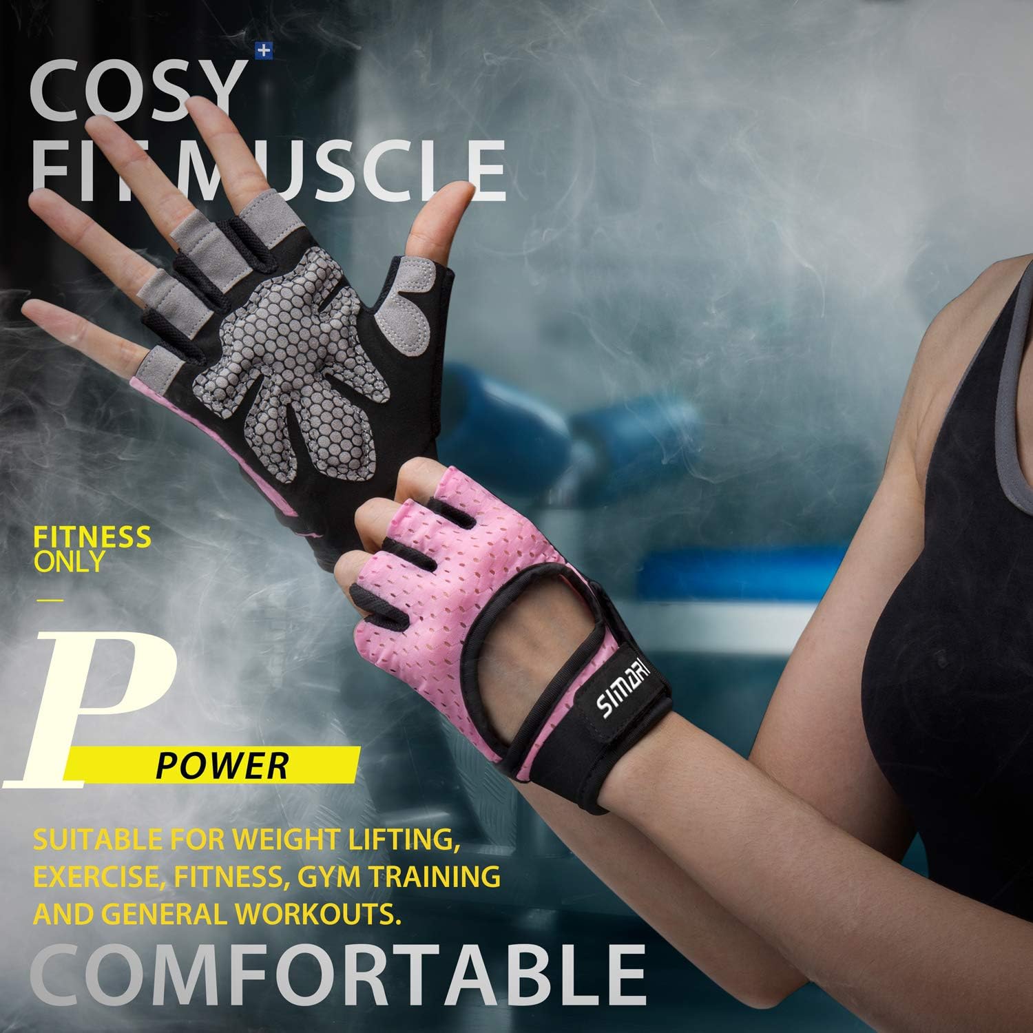 SIMARI Workout Gloves Weight Lifting Gym Gloves with Wrist Wrap Support for Men Women, Full Palm Protection, for Weightlifting, Training, Fitness, Exercise Hanging, Pull ups, Updated 2021 SG907 : Sports & Outdoors