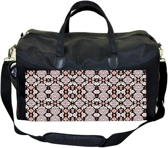 patterned weekender bag