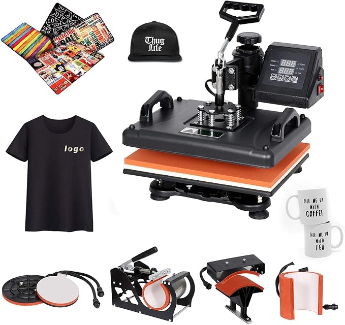 costway 6 in 1 heat press