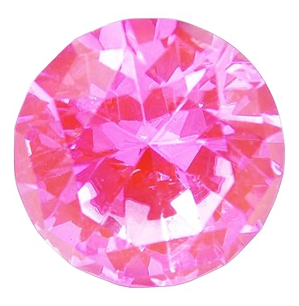 Tecrio 30mm Clear Pink Crystal Glass Cabinet Knob Diamond Shape