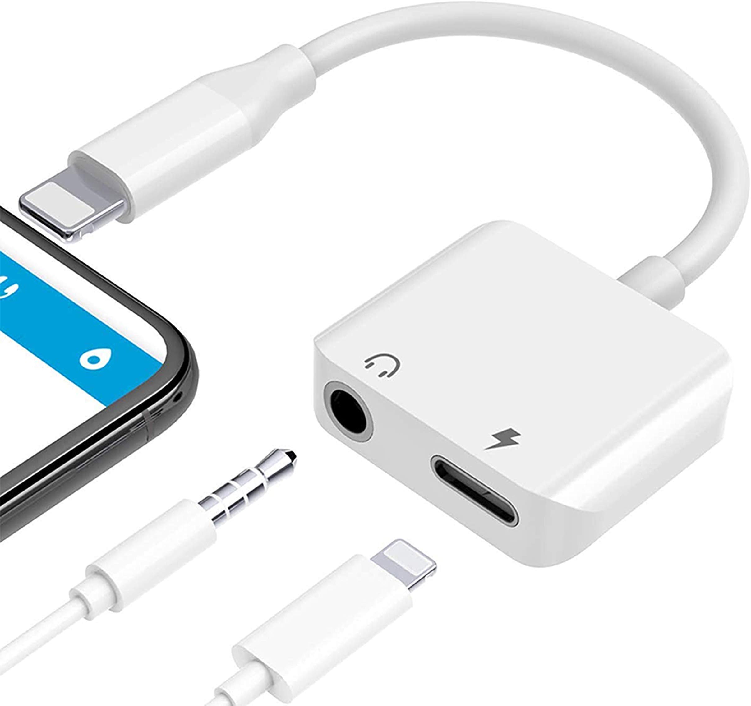 A6 Headphone Adapter for Phone X Adapter Charger Adapter 3.5mm Square
