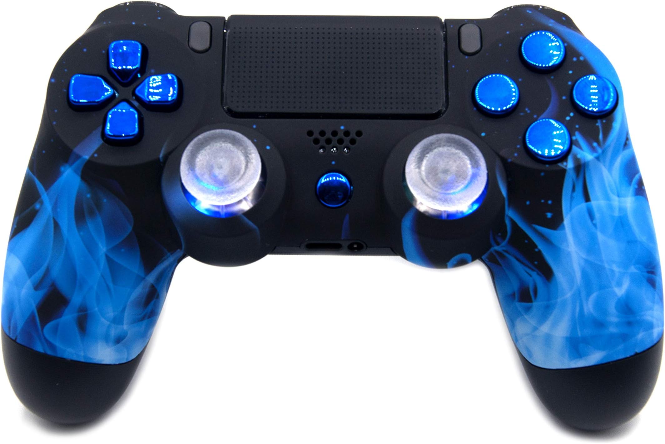 Blue Fire Rapid Fire Modded Controller for Playstation 4 35 mods for Major Shooter games: Quick Scope, Drop Shot, Auto Run, Sniped Breath, Mimic, More