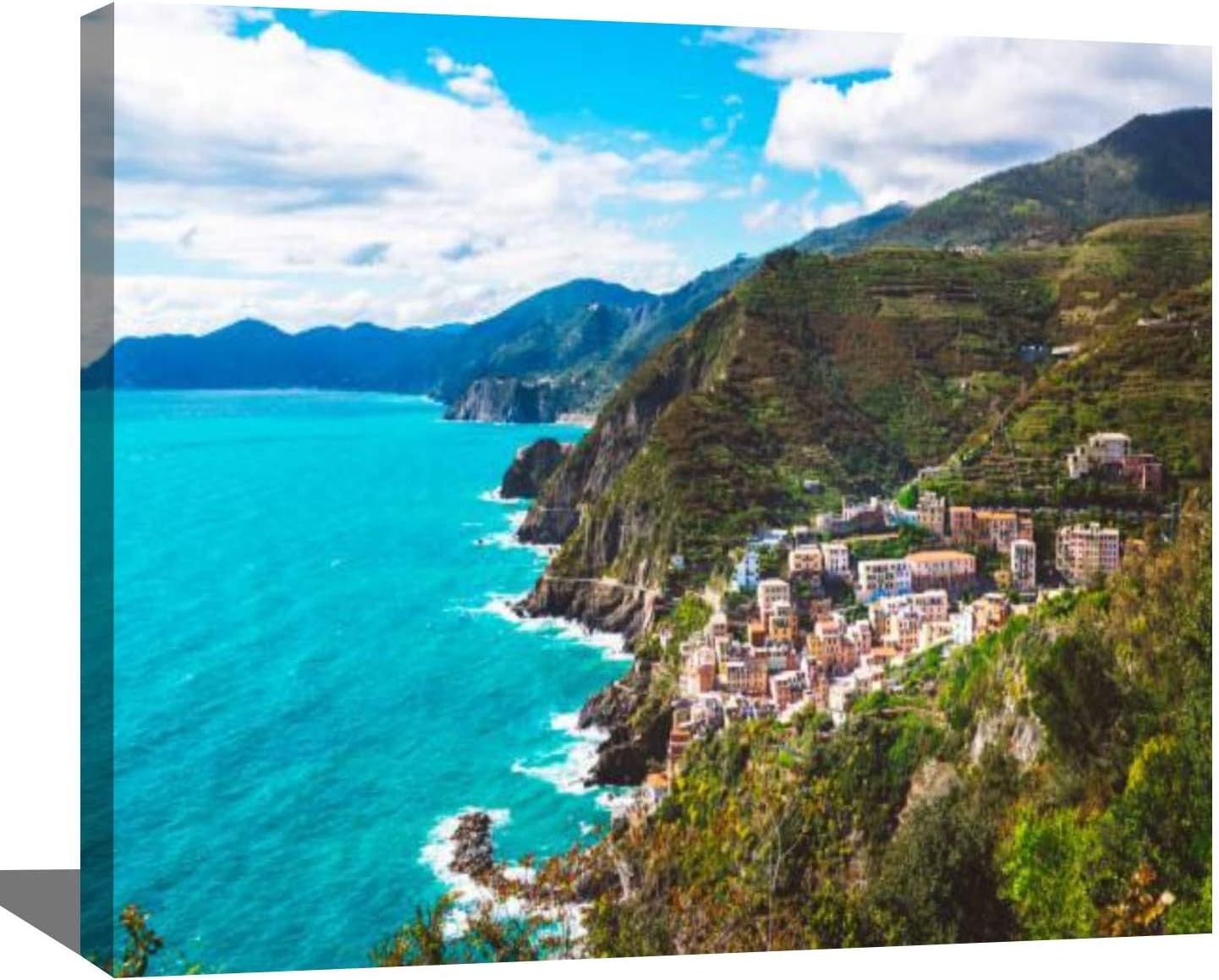 Amazon.com: DIY Digital Oil Painting Set Italian Coastline Manarola