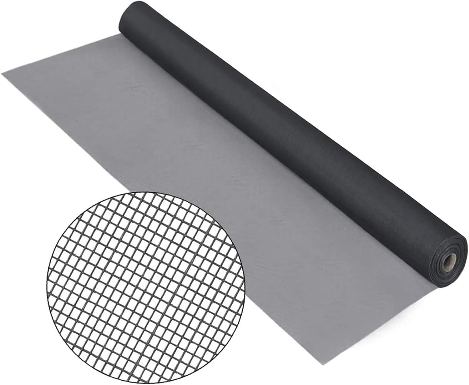 Fiberglass Window Screen Roll 36in x 100ft DIY Custom Screens Replacement Mesh for Windows Doors Patio Screens Premium Pet Proof Screen Porch Screen for Outdoor kitchens Tree Houses Pool(36in x 100ft) - - 