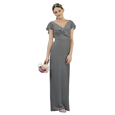 lace blush bridesmaid dress Wedtrend Women Pink with Up Back A Line High Neck Chiffon Ruffle Pleated Wedding Guest Dress, Blush Pink / US2 Prom Dress Stores Like Windsor Zipper Season Dreamy Shine Sequin Maxi Color:Dusty rose