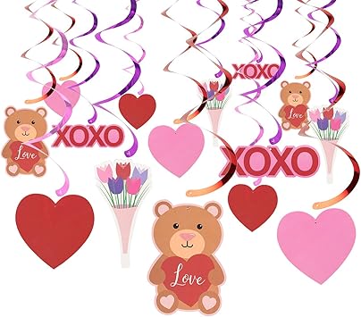 Amazon Com Blue Panda Valentine S Day Decorations Hanging Heart