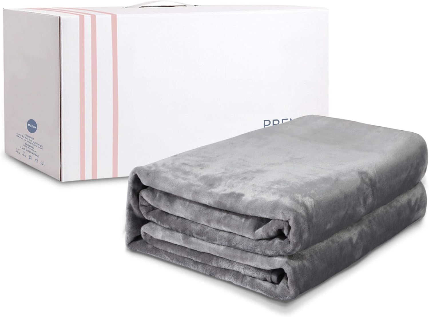 Leeden Ultra Soft Throw Blanket King Size All Season Flannel Fleece Blankets Throws for Couch Sofa Bed Plush Thick Warm Fuzzy Anti-Static Lightweight Microfiber (Dark Grey,108"x 90"): Home & Kitchen