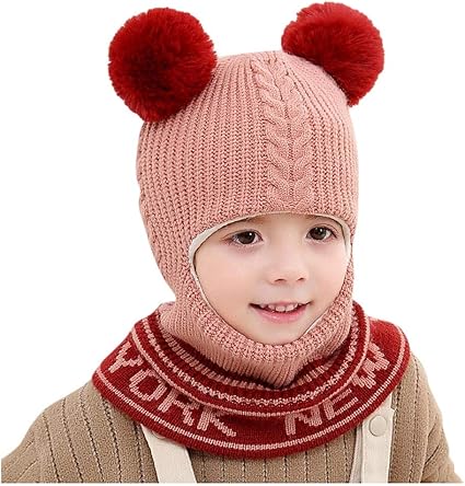 Amazon Co Jp Deodehi 子供の赤ちゃん男の子女の子イヤーフラップ帽子冬暖かいニットかぎ針編みビーニースカルキャップスカーフ ニット帽 ベレー帽 帽子 マフラー スカーフ キャップ キッズ ベビー 男の子 女の子 子供 ウール 綿 無地 防寒 保温 可愛い 厚手 保温 春 秋