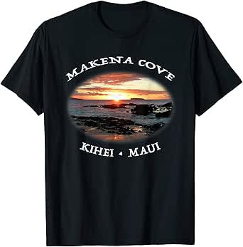 Amazon.com: Makena Cove Kihei Maui Hawaii T-Shirt | Makena Cove Tee: Clothing