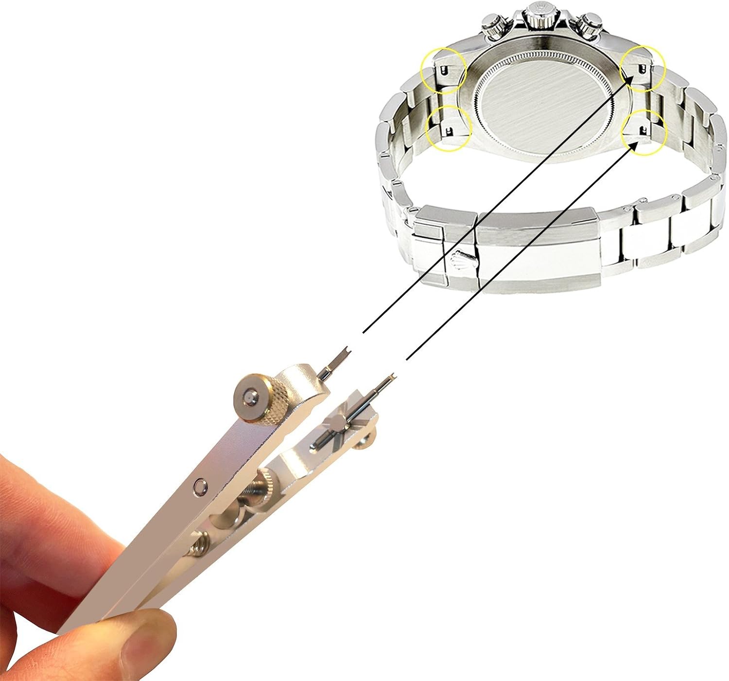 W&S Spring Bar Plier Tool - to Remove and Replace Watch Spring Bar Pins, Watch Straps and Watch Bands: Watches