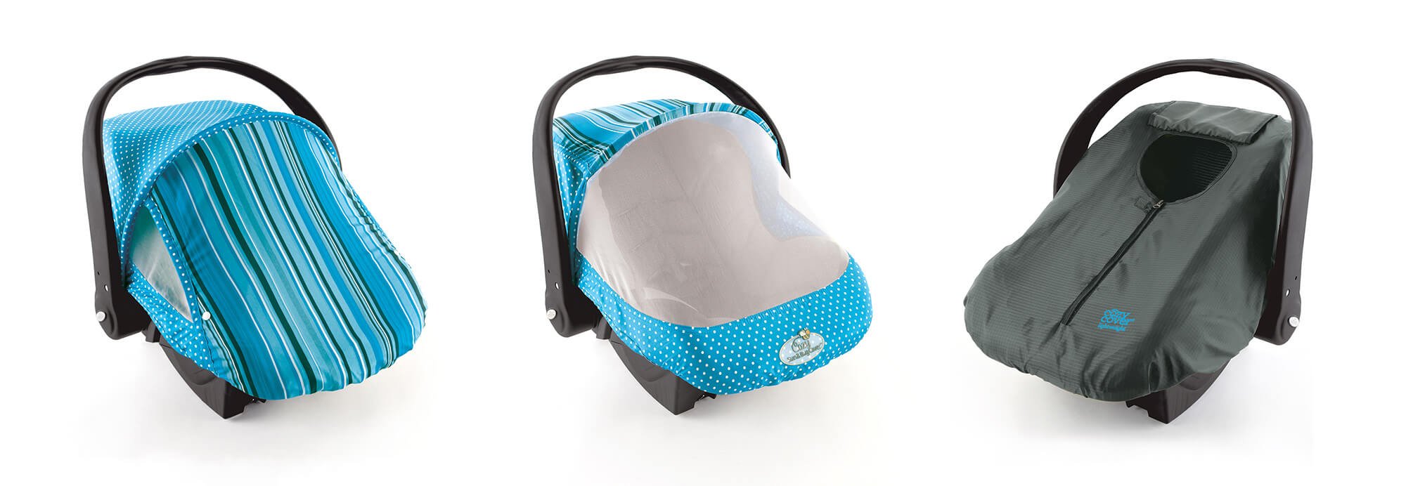 Cozy Combo Pack (Green Stripe) ‘Sun & Bug Cover’ Plus