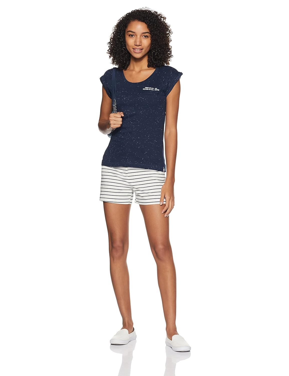 flying machine women's back detail t-shirt